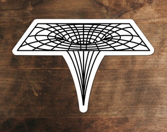 Black Hole Illustration Sticker