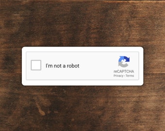 Captcha sticker | I am not a robot