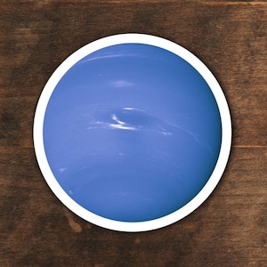 Neptune Vinyl Sticker: Laminated Science Astronomy Decal