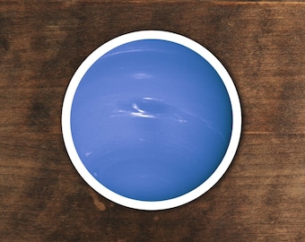Neptune Vinyl Sticker: Laminated Science Astronomy Decal