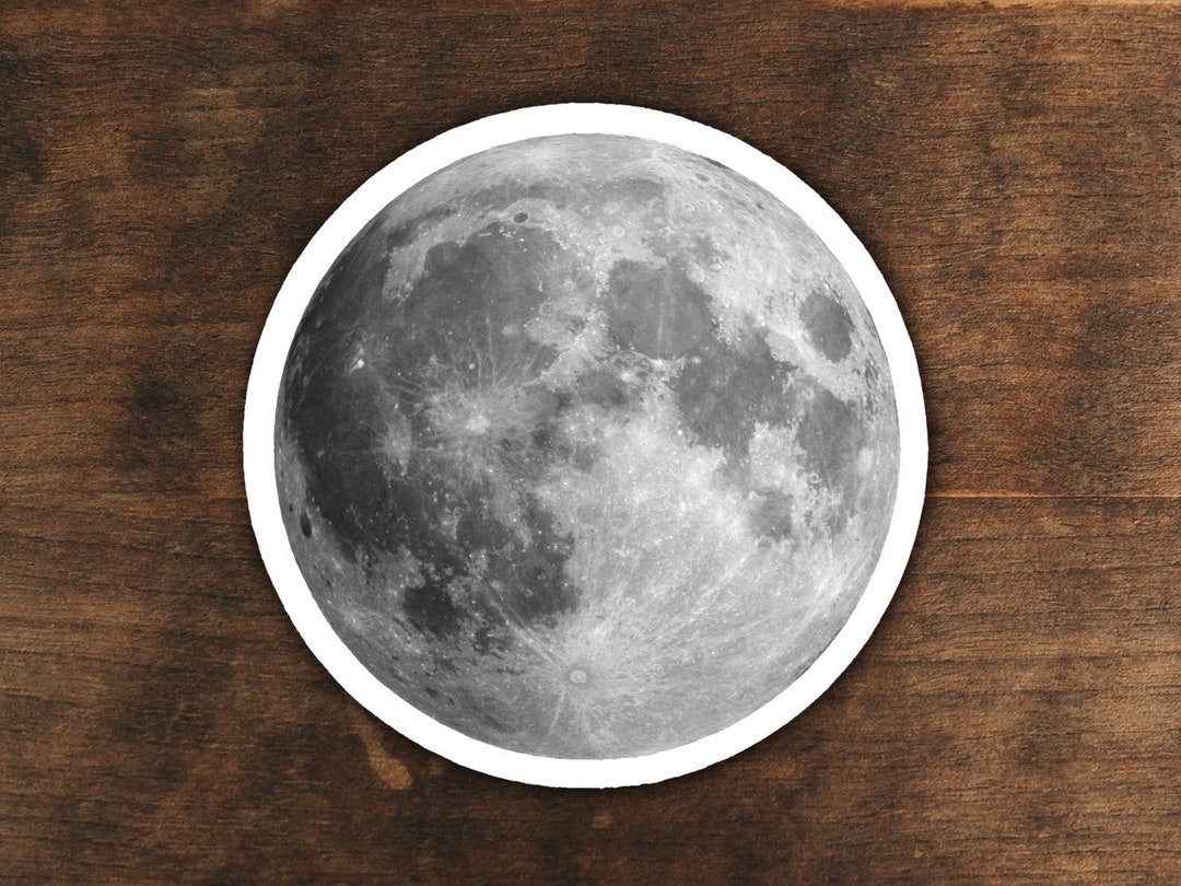 First Aid Sticker Moon Full Moon Vinyl Sticker: Science Astronomy Decal - Etsy