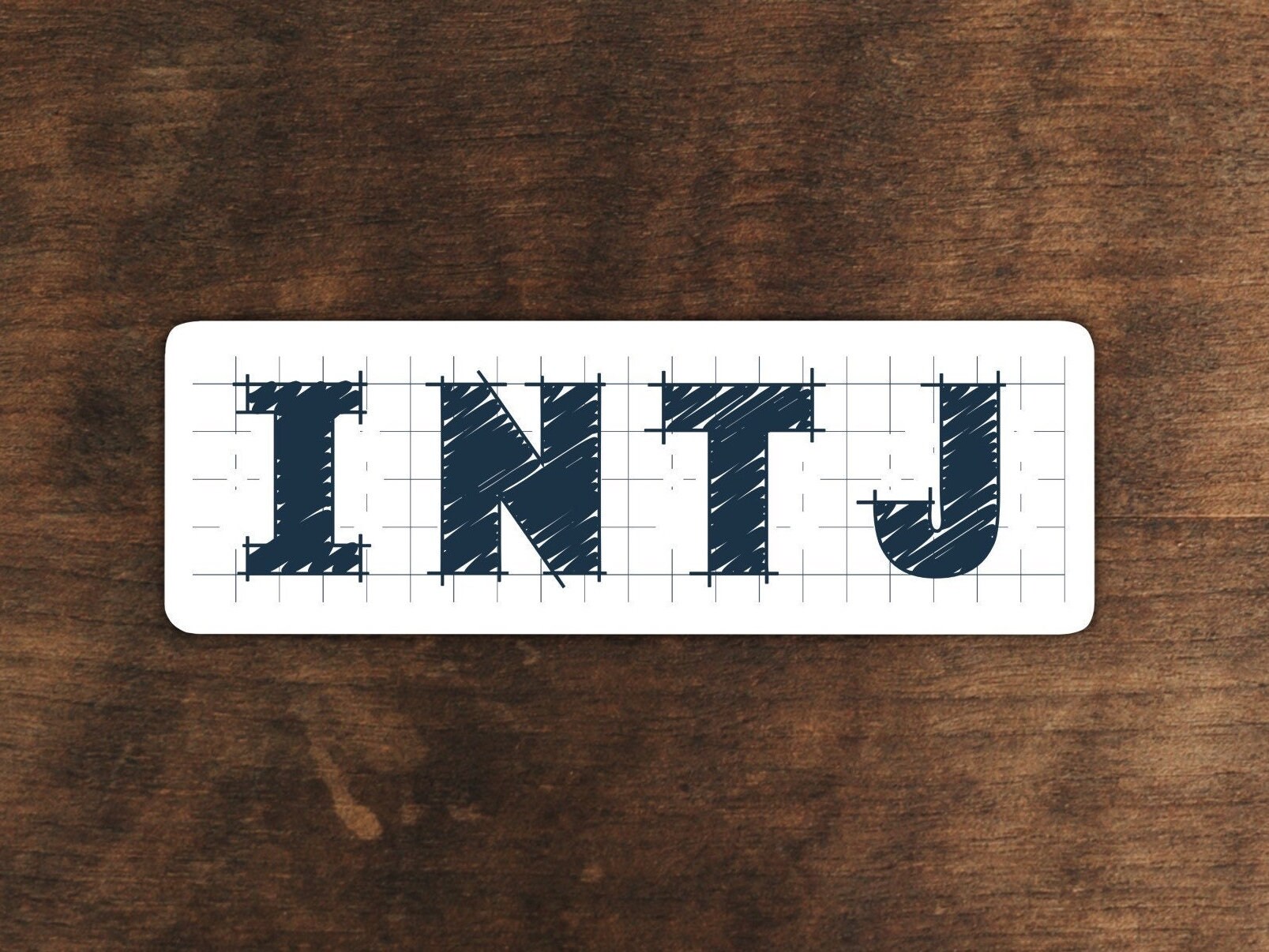 intj - mbti Sticker for Sale by verticalley