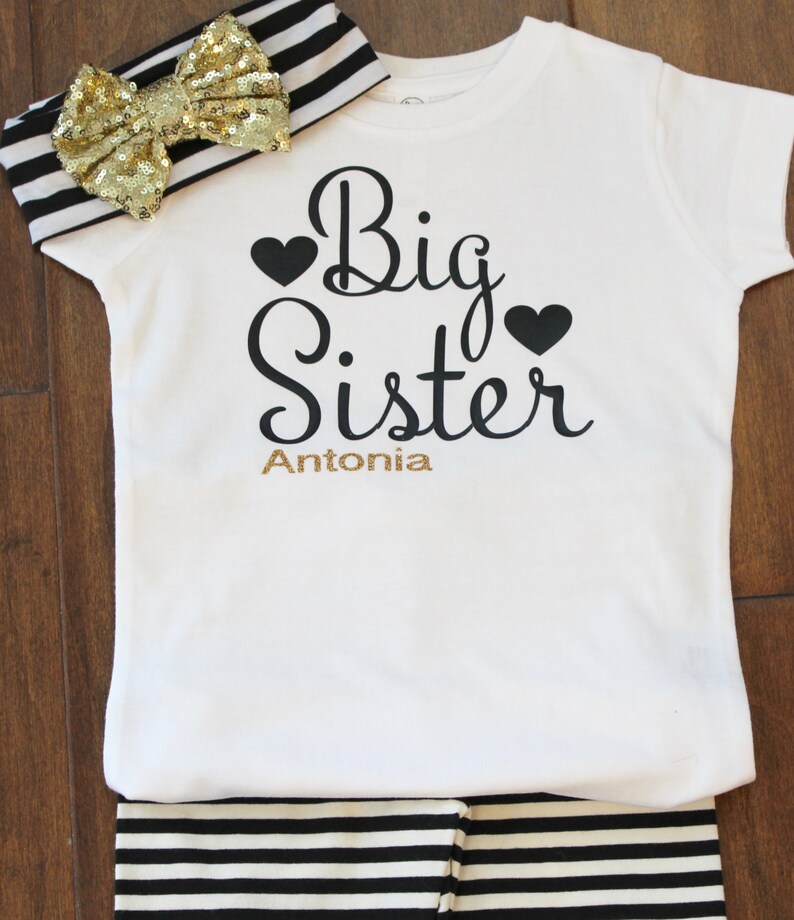 Big sister Shirt Biggest Sister Shirt little sister shirt Etsy