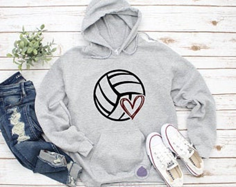 Volleyball Sweatshirt Love Volleyball Sweatshirts Girls Etsy