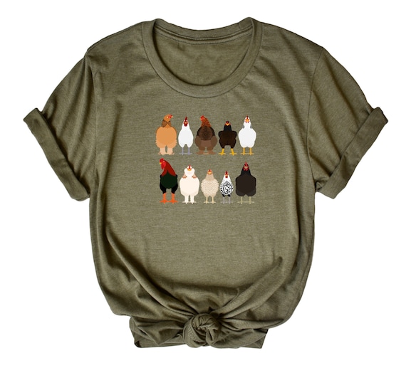 Chicken Tee Shirt / Chicken Clothing / Chicken T Shirt / Women's Chicken Shirt / Chickens / Love Chickens / Chicken Lover Tee / Free Range