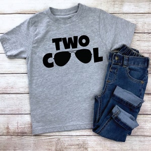 Two Cool Birthday Shirt, Two Cool, Birthday Shirt, 2nd Birthday Shirt, Second Birthday, 2nd Birthday, Birthday Shirts, Boys Birthday