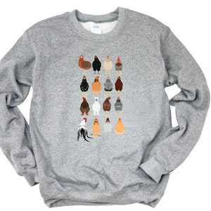 Chicken Sweatshirt / Chicken Lover Sweatshirt / Chicken Clothing / Chicken Lover Gift / Gift for Chicken Lover / Chicken Lover Sweatshirt