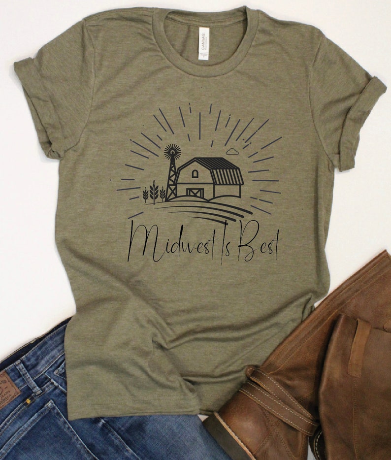 Midwest Is Best Shirt / Midwest Shirt / Midwestern Living Etsy