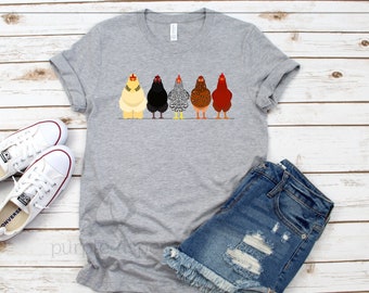 Chicken Shirt / Chicken Clothing / Chicken T Shirt / Women's Chicken Shirt / Chickens / Love Chickens / Chicken Love / Chicken Tee Shirt