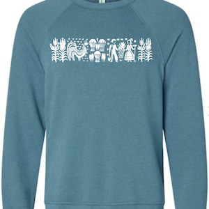 Amish Butterprint Sweatshirt / Butterprint Sweatshirt / Amish Butterprint / Butterprint Shirt / Pyrex Amish Butterprint /