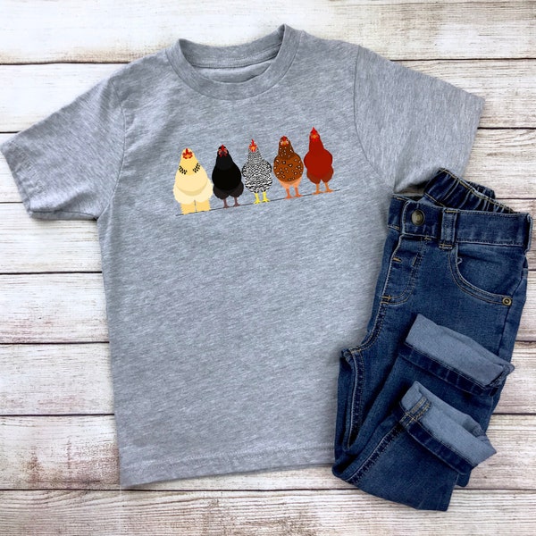 Chicken Kids Shirt / Kids Chicken Shirt / Chicken Shirt for Kids / Free Range kids clothing / Free Range t-shirt / Chicken Shirt