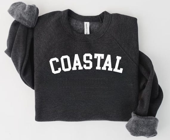 Coastal Sweatshirt Coastal Travel Crewneck Trendy Sweatshirt  Coastal Crewneck Coastal sweater coastal shirts, Coastal Sweater,