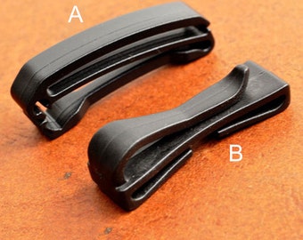 66x20mm Plastic Belt Clip Holster Sheath Clasp Hook Buckle Belt Keyring Black WW