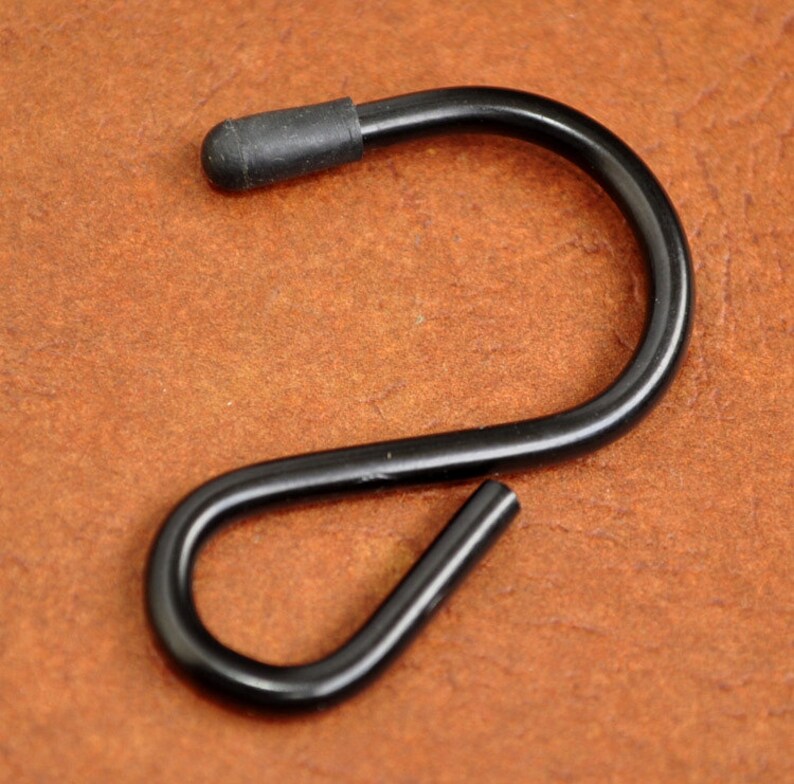 10PCS Black Small Hook Metal Hook Strap Hook S Clasp Etsy