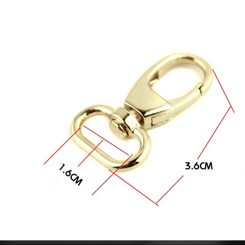 6PCS Golden Purse Hook Metal Key Hook Strap Hook Chain Etsy