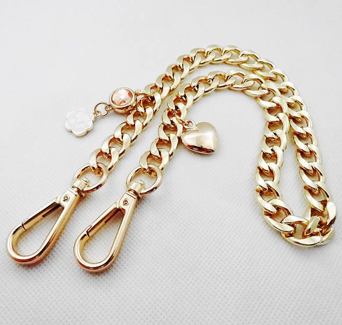 12mm Golden Purse Chain, Purse Strap, Korea Style Curb Chain, Chain Strap,  Bag Chain, Replacement Chains 