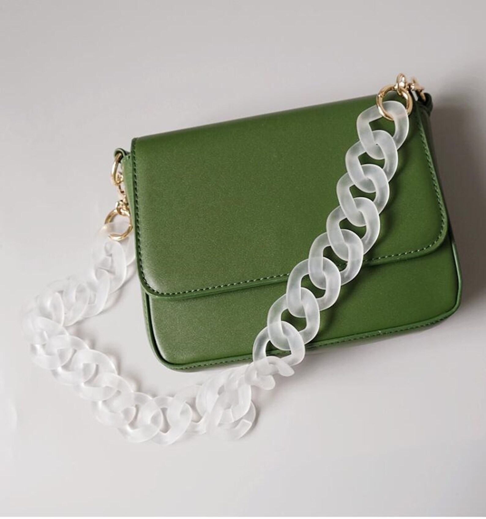 acrylic chain purse