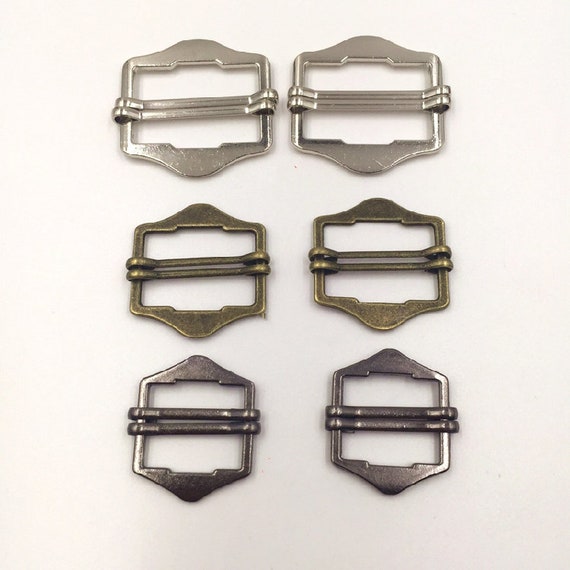 4 Sets suspender buttons for mens pants replacement buckle Suspender Buckle  Tri