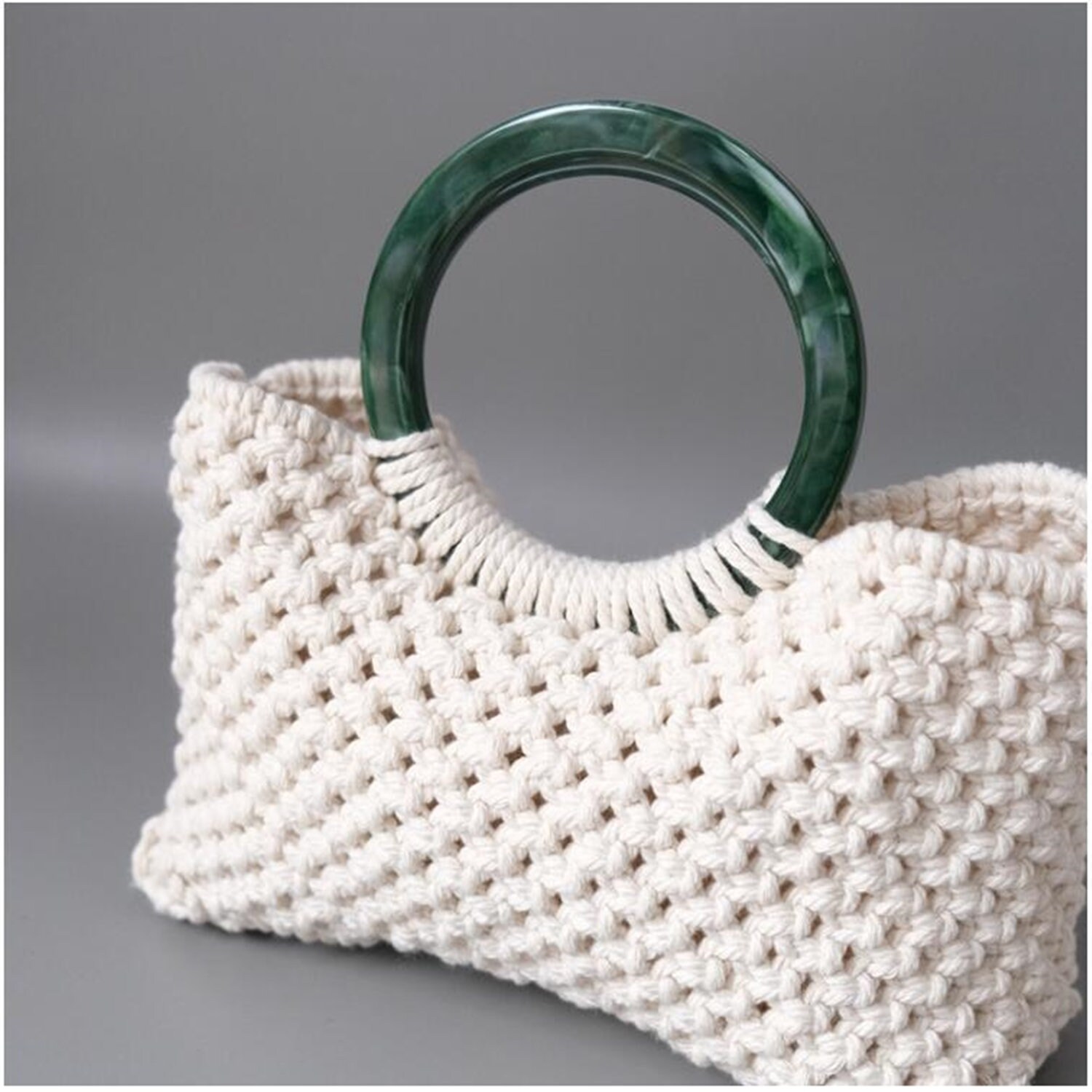 11.5cm Retro Purse Handle Acrylic Round Handle Purse DIY Etsy