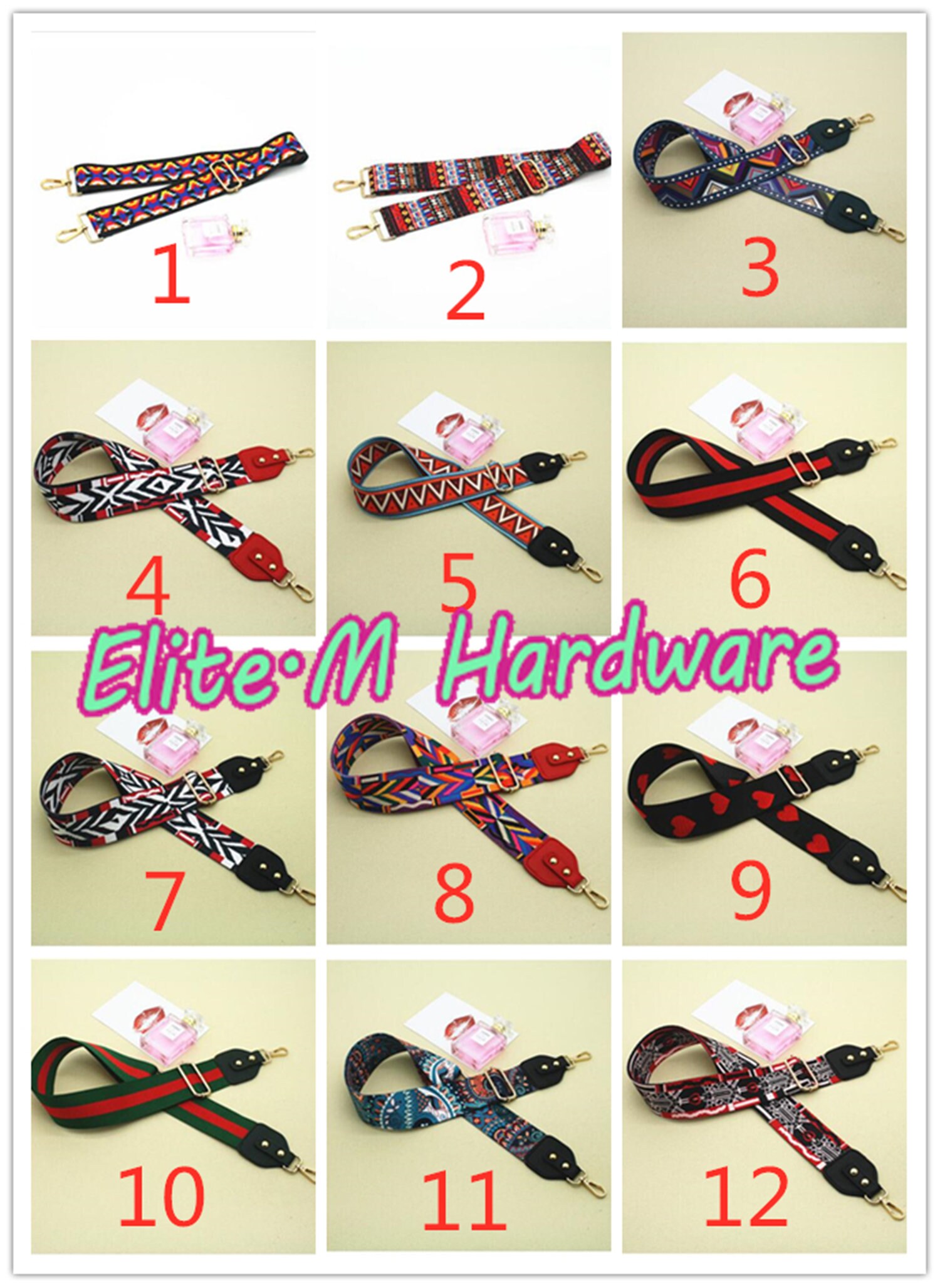 5cm Width Colorful Nylon bing Purse Strap Lady Shoulder Etsy