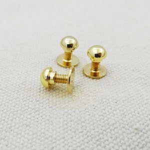 2PCS Golden Purse Rivet, Handbag Hardware, Hardware Rivet, Purse Studs, Strap Studs, Fixed Screw, Connector Studs, Screw Pendant, Whole Sale