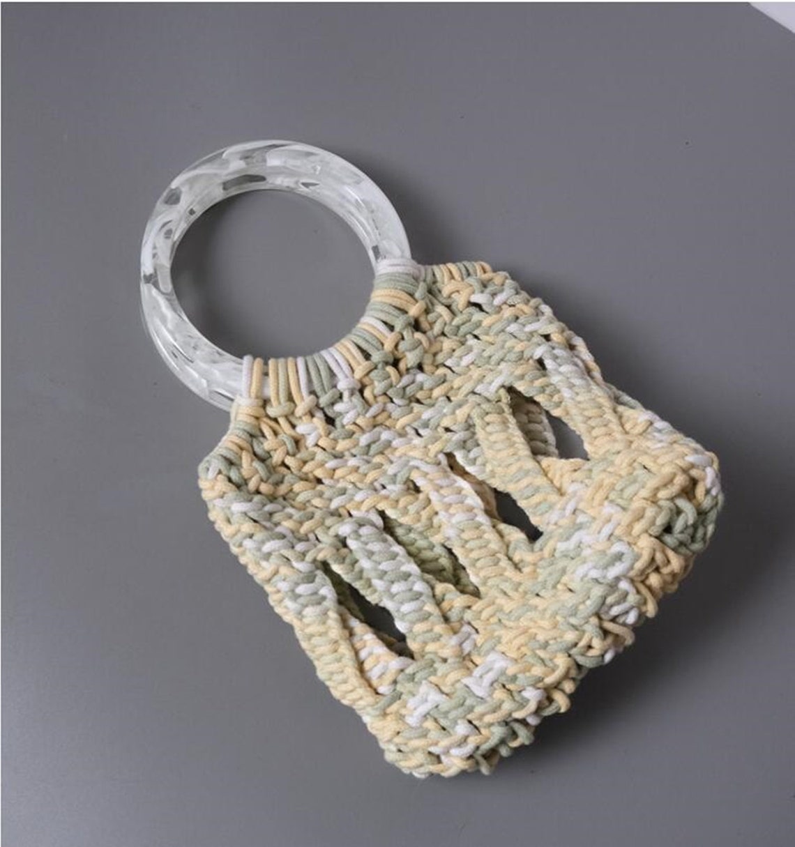 11.5cm Retro Purse Handle Acrylic Round Handle Purse DIY Etsy