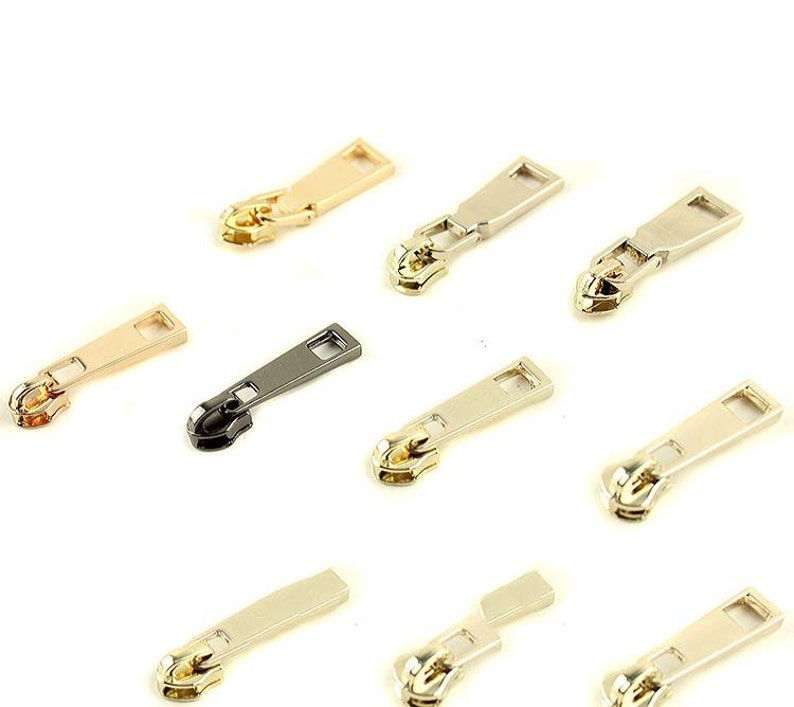 2PCS 5 Golden Metal Zipper Pull Bags Zipper Pull Purse Etsy