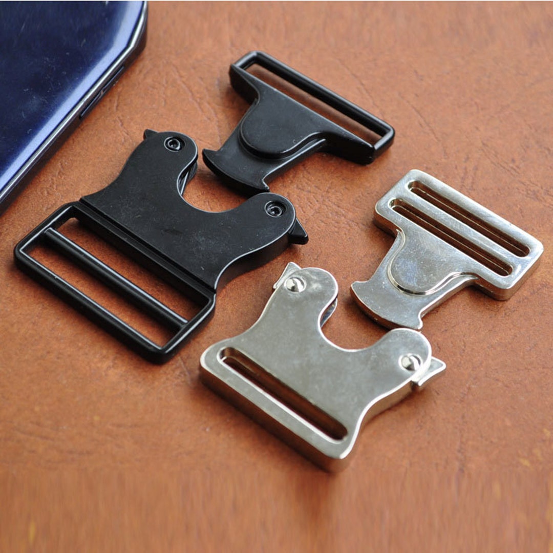 1pcs Metal & Plastic Belt Buckle Quick Side Release Clasp for DIY