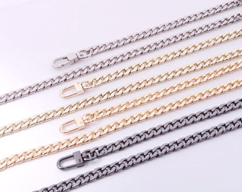 9mm Light Golden Purse Plated Curb Chain,Metal Chain,Handbag Supply,Purse Chain Strap,Replacement Shoulder Chains,Cross Body ChainWhole Sale