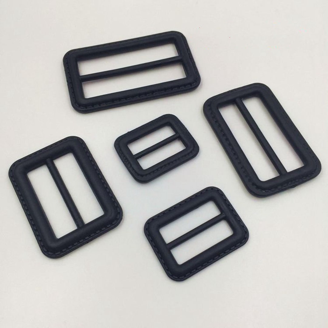 High Quality Black PU Leather Buckle Plastic Button Fashion Buckle for