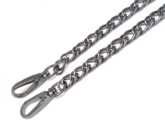 DIY Handbag Chain 8mm Bag Strap Fashion Plating Gold Tone Curb Chain 35.4 Inches