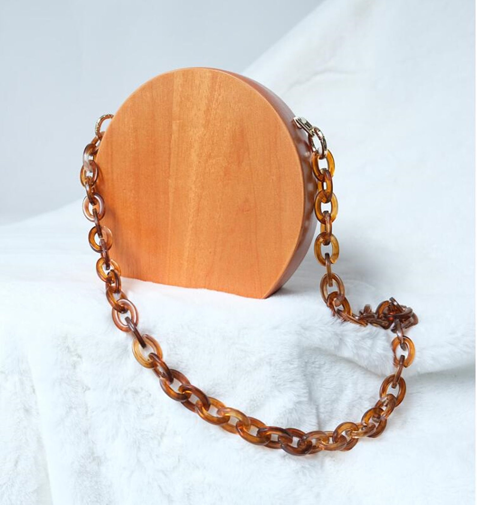 Bag Heavy Chain Shoulder Strap Bag Accessories Retro Resin Etsy