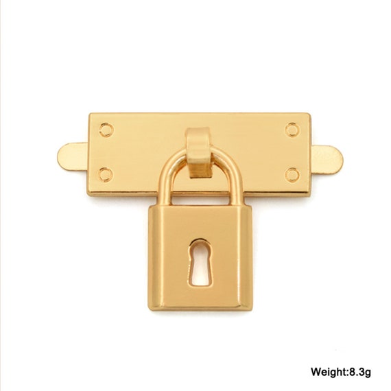 High Quality Handbag Buckle Handbag Accessories Handbag Hardware DIY Lock  For Mini Bag Light Golden Metal Lock Replacement Lock Wholesale