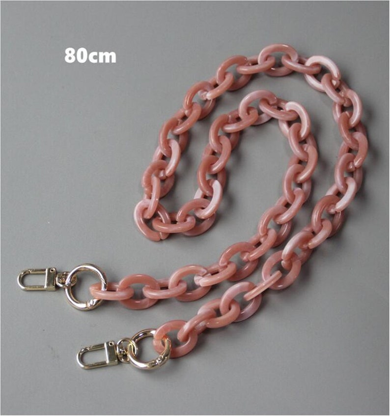 Bag Heavy Chain Shoulder Strap Bag Accessories Retro Resin Etsy