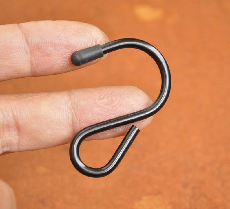 10PCS Black Small Hook Metal Hook Strap Hook S Clasp Etsy