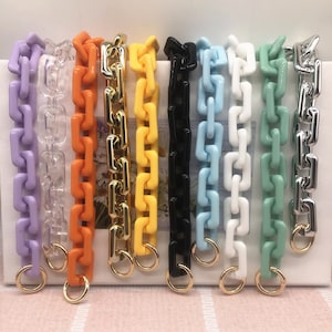 23mmAcrylic Bag Chain Fashion Resin Chain Purse Chain Strap Purse Handle Chain Shoulder Chain Replacement Chain Purse Making Supply Handmade