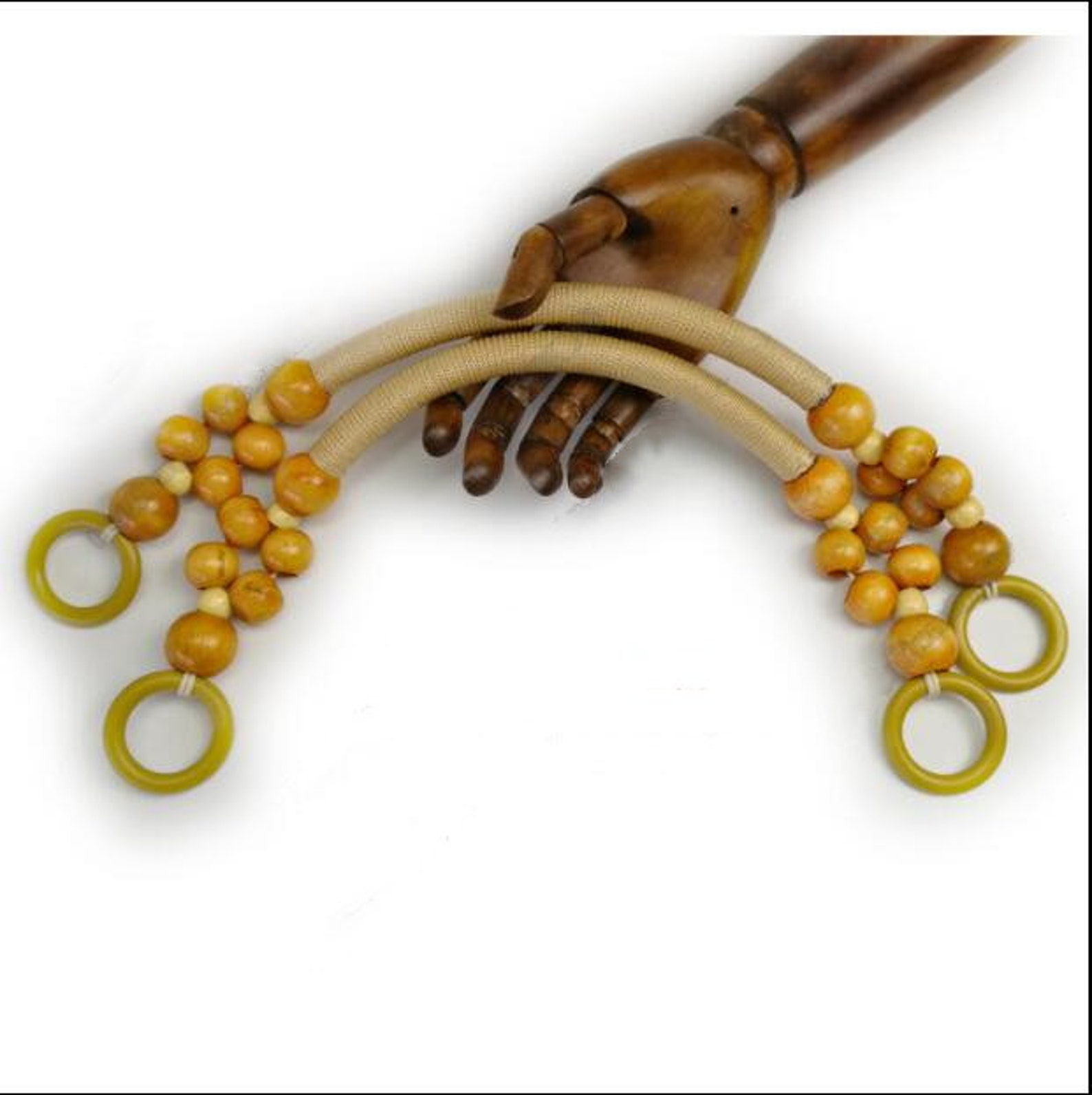 Wooden Bead Handle Beaded Handle DIY Handle Purse Handle Bag Etsy