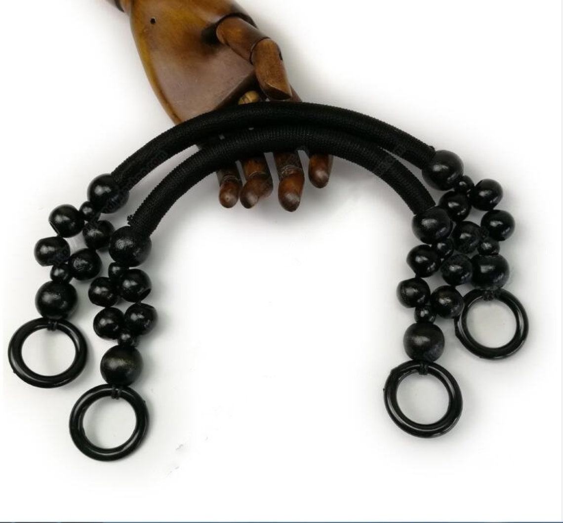 Wooden Bead Handle Beaded Handle DIY Handle Purse Handle Bag Etsy