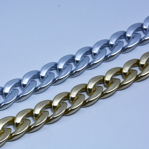 High Quality 17mm Acrylic Matte Frosted Bag Chain Versatile Bag Chain Resin Bag Chain Waist Chain Shoulder Chain Strap DIY ChainForWholesale