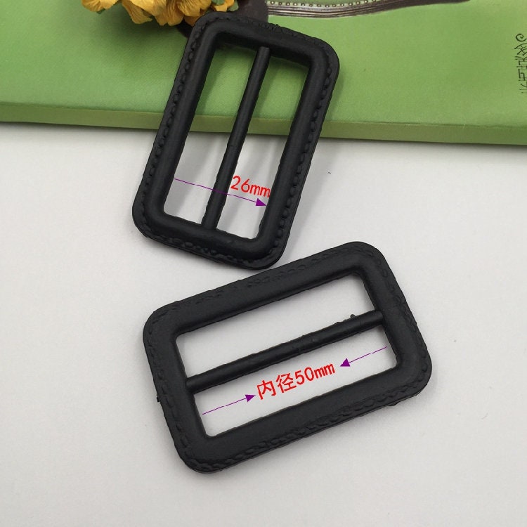 High Quality Black PU Leather Buckle Plastic Button Fashion Etsy UK