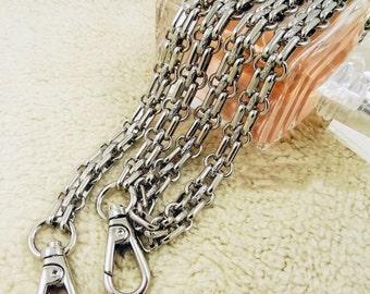 12mm High Quality Silver Purse Watch Chain Metal Chain Handbag Supply Purse Chain Strap Replacement Shoulder Chains DIY Crossbody Chain