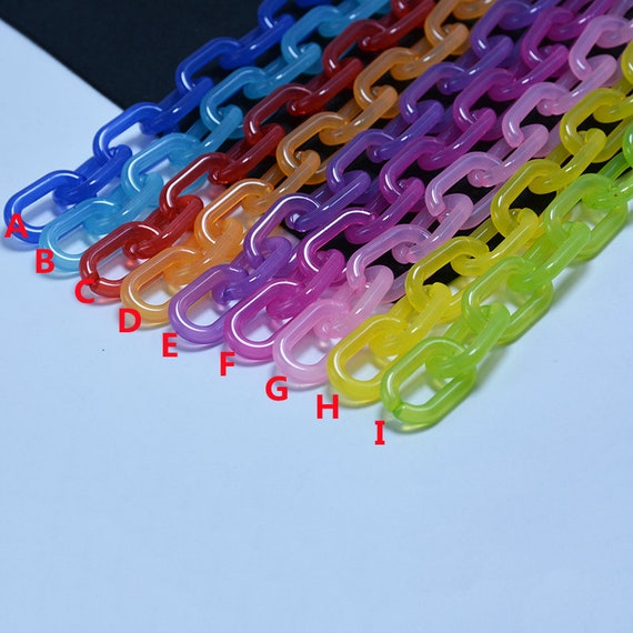 Acrylic Chain Bag Chain Purse Chain Bag Handle Bag Strap Plastic Handles  for Bag 