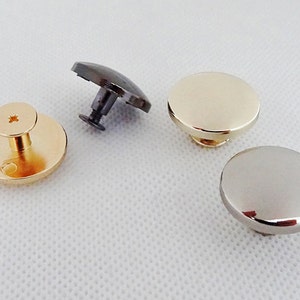 2cm Golden Purse Screw Studs, Bags Screw Rivet, Cap Screw, Bang Handle Connector, Replacement Screw Studs