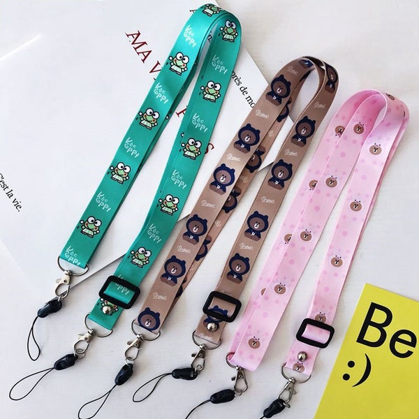 High Quality Phone Strap Lovely Bag Strap Cartoon Strap Adjustable Neck Strap Crossbody Lanyard Shoulder Strap Replacement Strap Wholesale