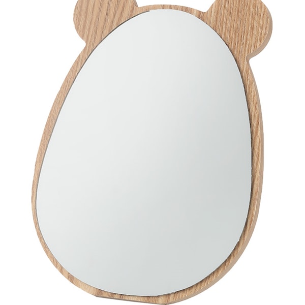 Wooden Make-up Mirror Desktop Mirror Dressing Mirror Cute Cartoon Mirror Table Mirror Princess Mirror Makeup Tool Cosmetic Mirror