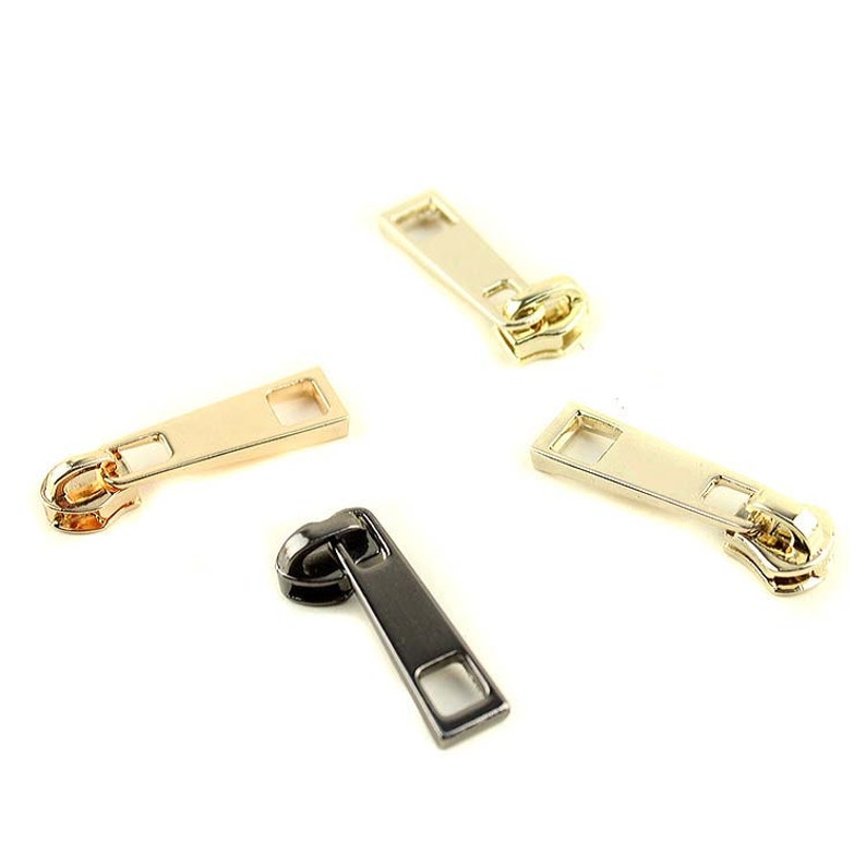 2PCS 5 Golden Metal Zipper Pull Bags Zipper Pull Purse Etsy