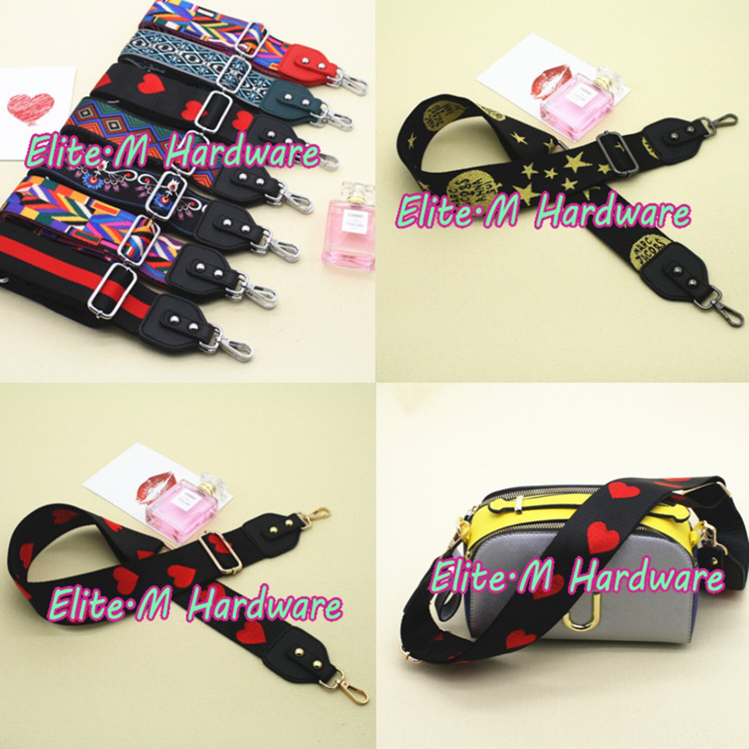 5cm Width Colorful Nylon bing Purse Strap Lady Shoulder Etsy