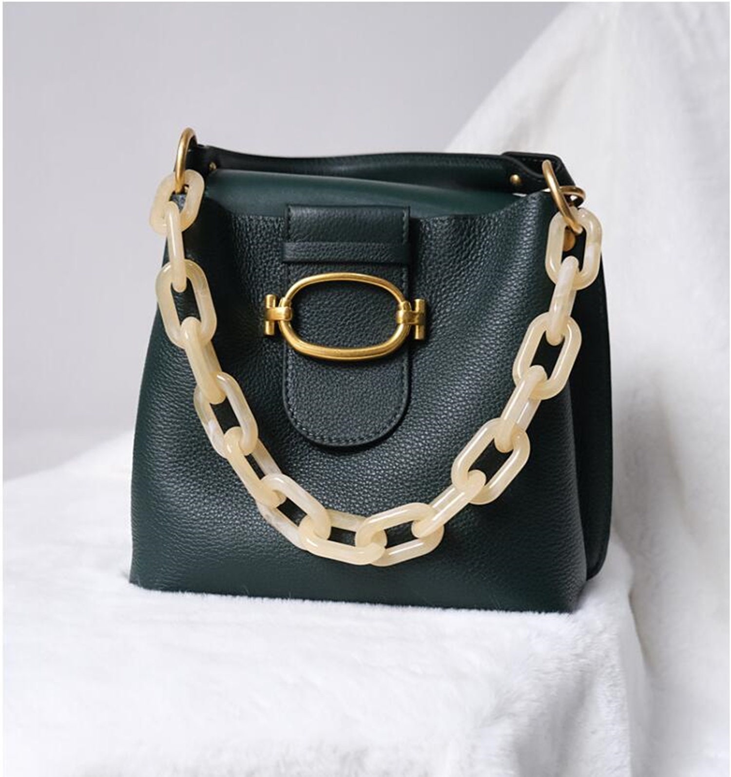 acrylic chain purse