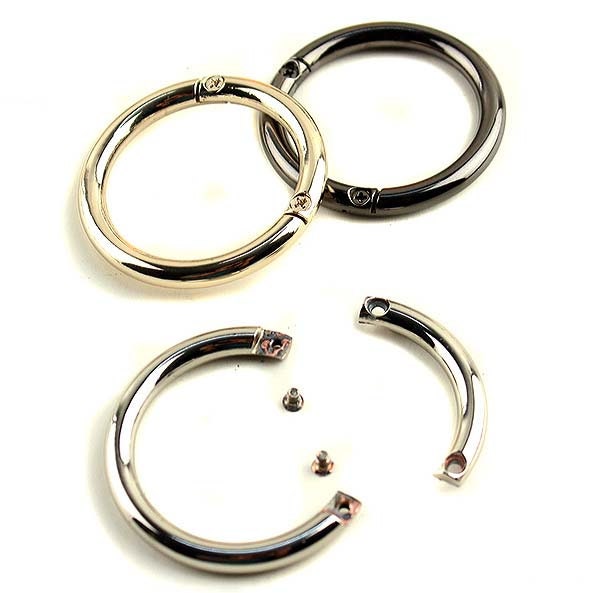 O Ring 9cm Silver/gunmetal Metal Extra Large O Ring Gate Hook