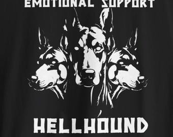 Emotional Support Hellhound Unisex Jersey Short Sleeve Tee